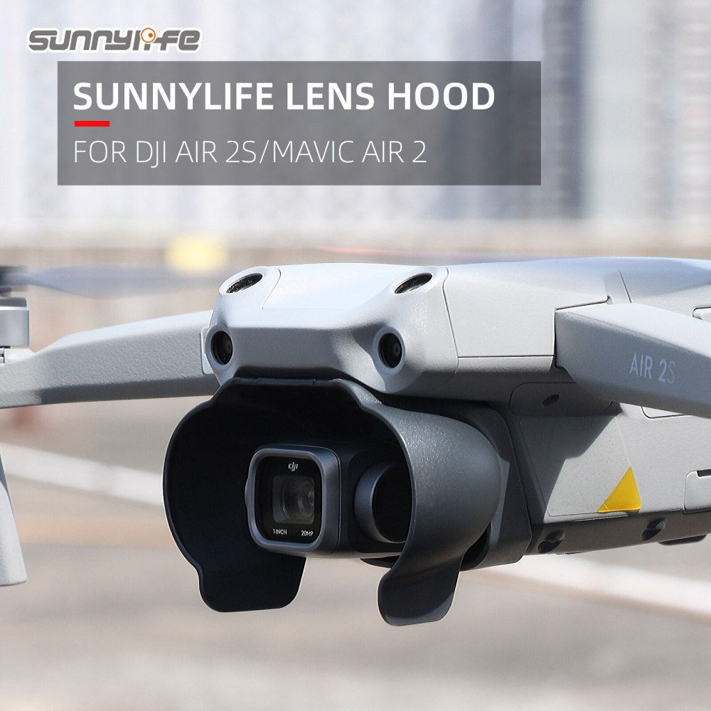 Sunnylife Lens Hood Gimbal Protective Cap Anti-glare Cover Sunshade Accessories for DJI Air 2S/Mavic Air 2