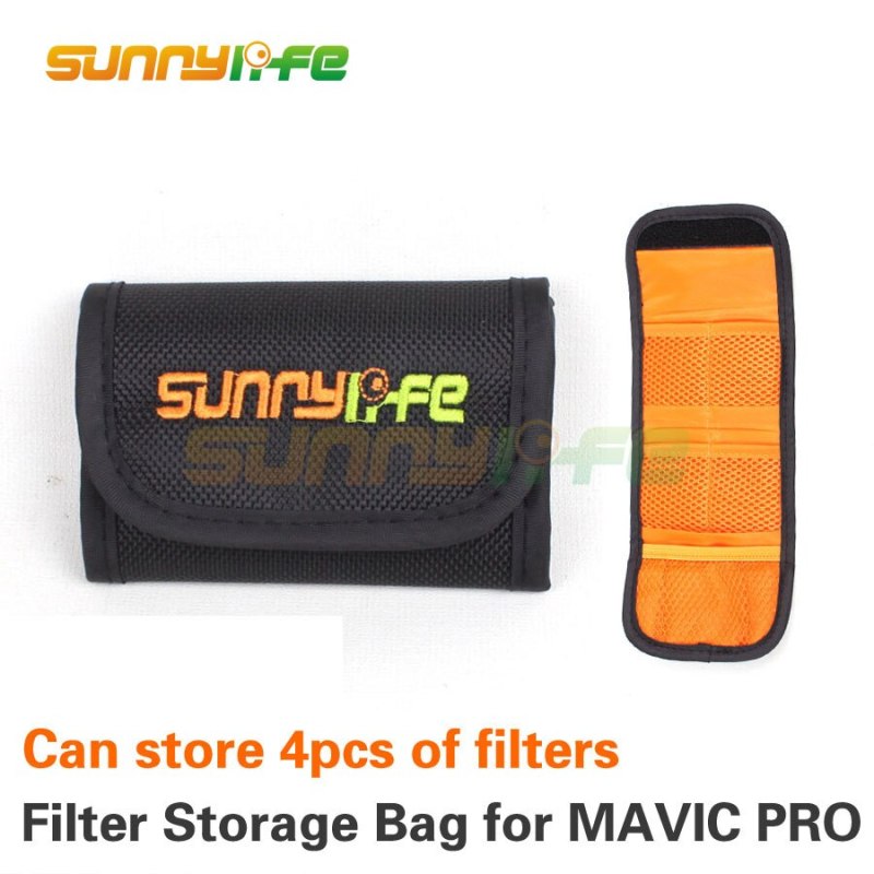 Sunnylife Lens Filter Bag MCUV CPL ND Filters Portable Storage Bag Can Store 4 Filters for DJI MAVIC PRO