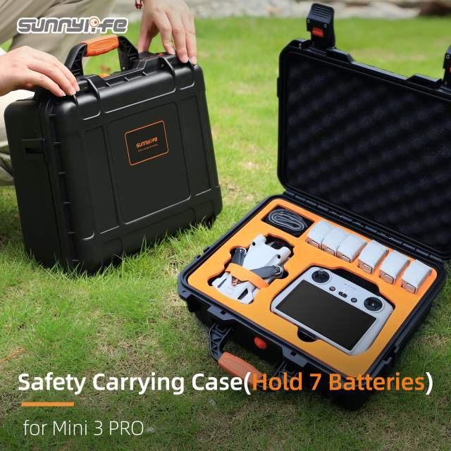 Sunnylife Safety Carrying Case Waterproof Hard Shell Professional Protective Bag Accessories for Mini 3 Pro