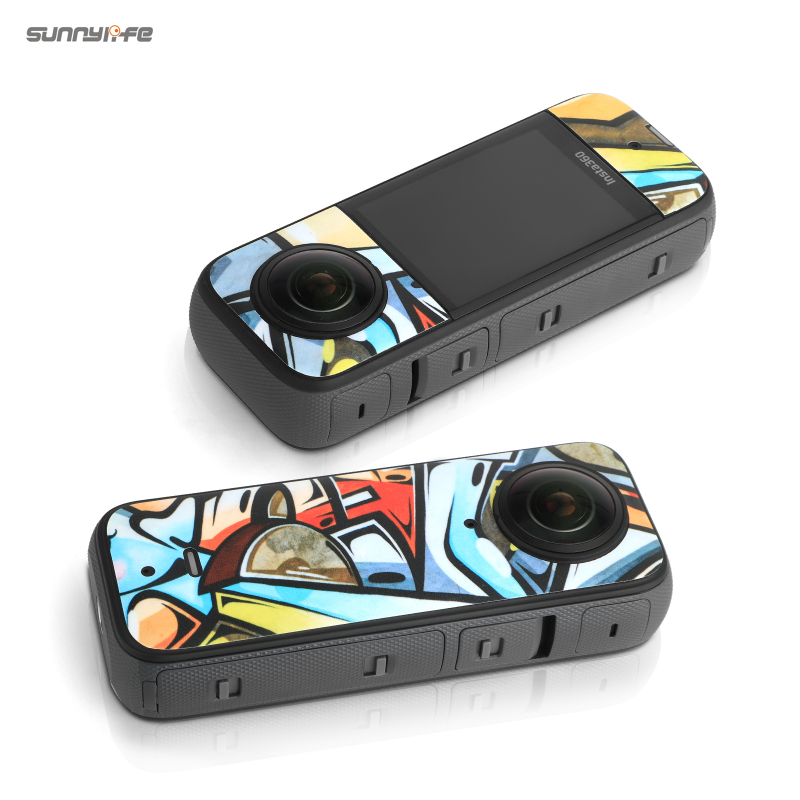 Sunnylife PVC Stickers Decals Protective Skin Film Scratch-proof Accessories for Insta360 X3