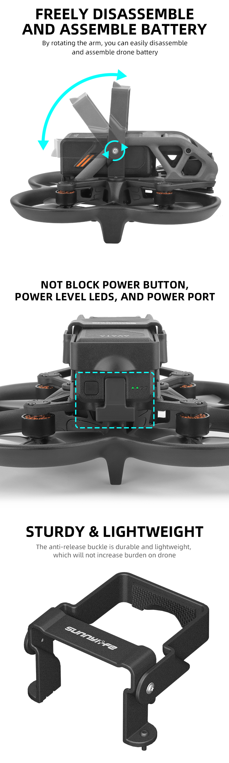 Anti-Dropping Battery Buckle for DJI Avata Protective Guard Drone Flig –  RCDrone