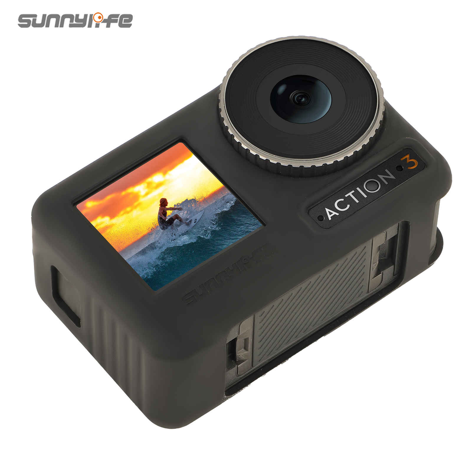 Sunnylife Silicone Protective Case Scratch-proof Camera Cover Protector Lanyard Accessories for OSMO ACTION 3