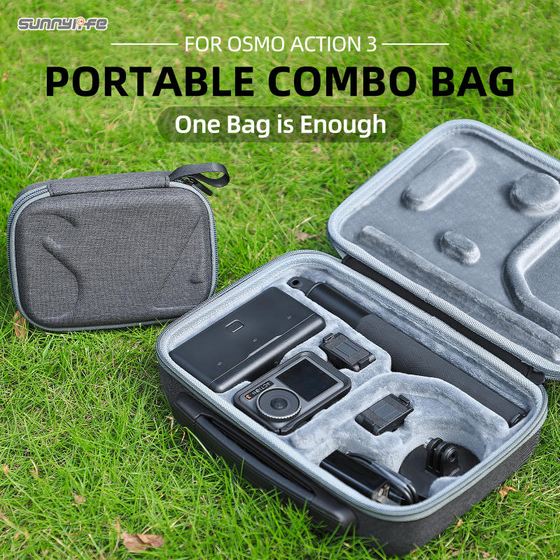 Sunnylife Portable Carrying Case Mini Standard Combo Bag Adventure Combo Bags Handbag Accessories for OSMO ACTION 3