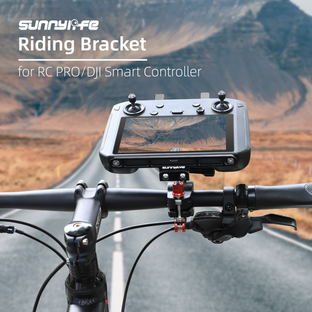 Sunnylife Remote Controller Holder on Bicycle Following Shot Action Camera Riding Bracket Mount for RC PRO/DJI Smart Controller