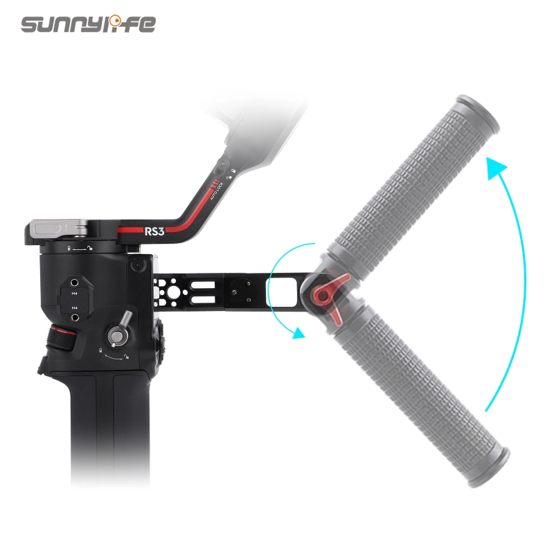 Adjustable Handle Sling Handgrip Foldable with Threaded Holes for DJI RS 2/ RSC 2/ RS 3/ RS 3 Pro Gimbal Handheld Stabilizer