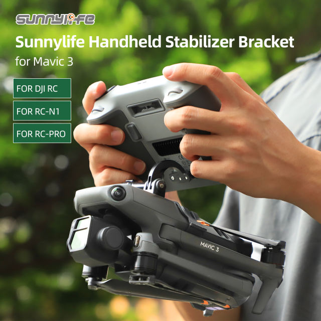 Sunnylife Handheld Gimbal Bracket Drone Stabilizer DJI RC PRO Holder RC-N1 Mount Grip for Mavic 3