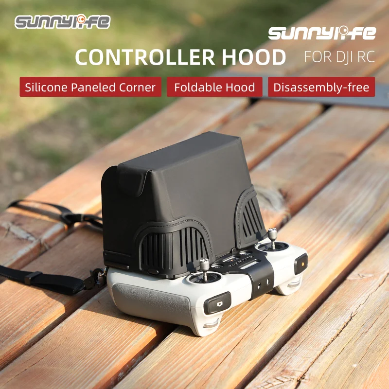 Sunnylife DJI RC Controller Sun Hood Foldable Magnetic PU Leather