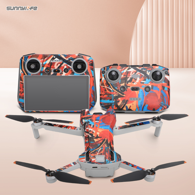 Sunnylife Colorful Stickers Protective Film Scratch-proof Decals Skin Accessories for DJI Mini 3