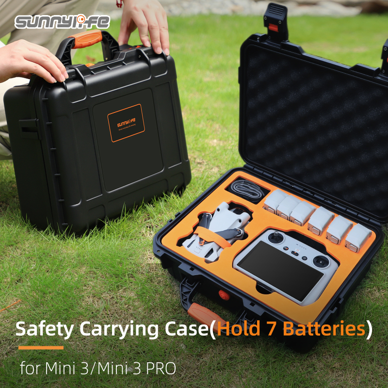 Sunnylife Safety Carrying Case Waterproof Hard Shell Professional Protective Bag Accessories for Mini 3 Pro