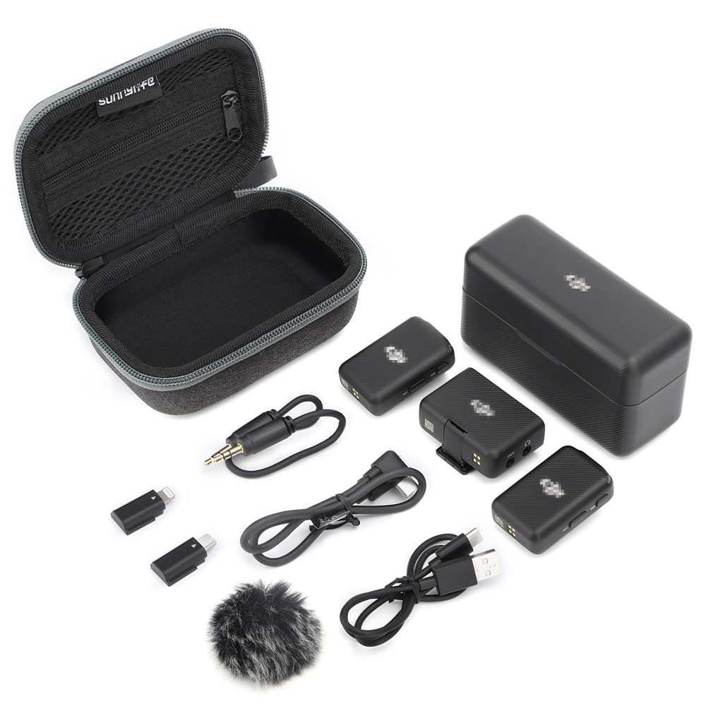Sunnylife Mini Hard Case Wireless Microphone Carrying Case Storage Bag Outdoor Traveling Vlog Accessories for DJI Mic