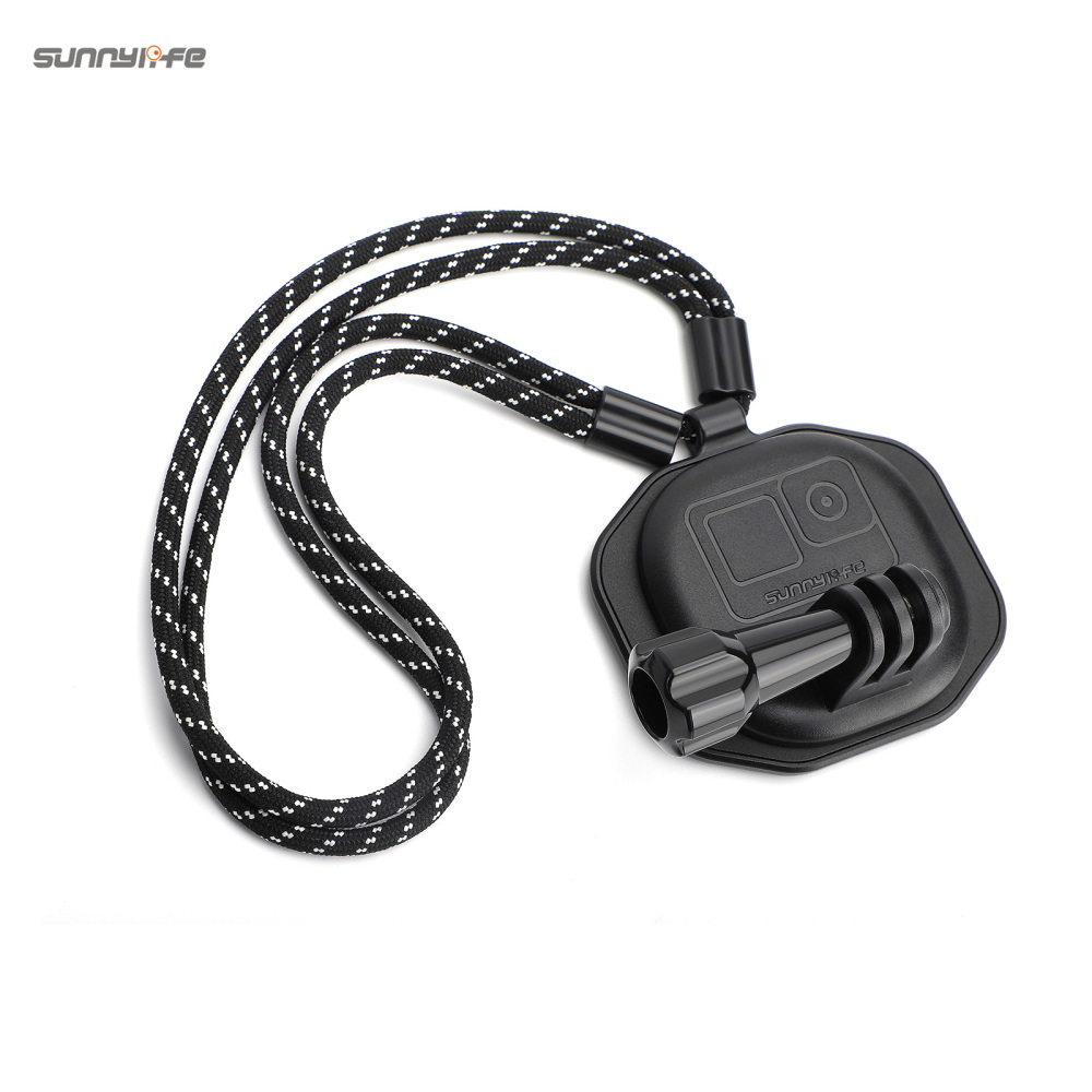 Sunnylife Magnetic Action Camera Neck Mount Chest Body Camera Necklace Lanyard POV Vlog Holder for GoPro 11/ Insta360 X3/ Action 3