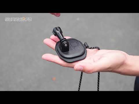 Sunnylife Magnetic Action Camera Neck Mount Chest Body Camera Necklace Lanyard POV Vlog Holder for GoPro 11/ Insta360 X3/ Action 3