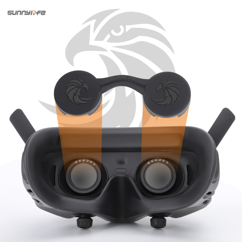 Sunnylife Lens Cover Dust-proof VR Lens Silicone Case Soft Protector Anti-Scratch Lens Protector Accessories for DJI Avata Goggles 2