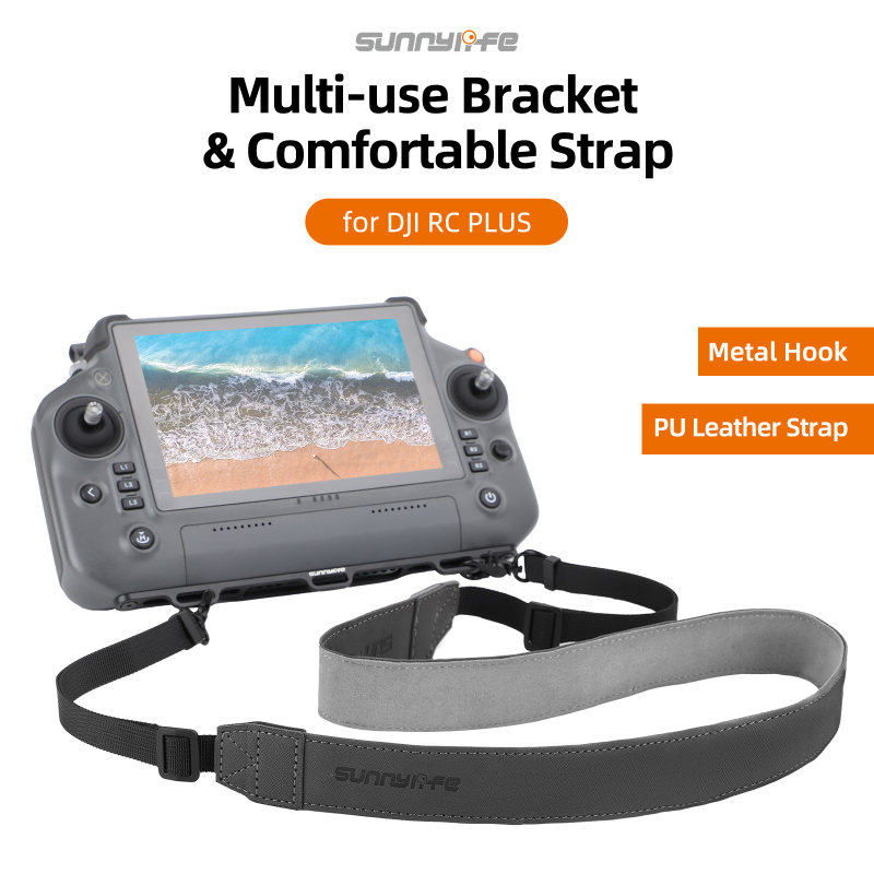 Sunnylife Controller Hanger Bracket with PU Leather Strap Shoulder Belt Lanyard for DJI RC Plus Matrice M30 Series