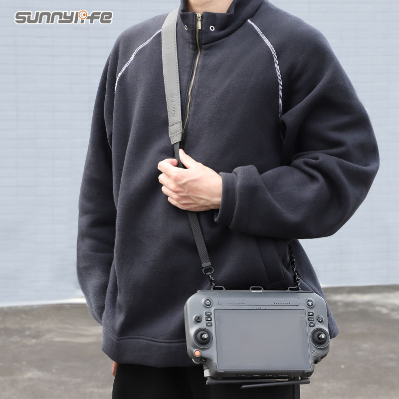 Sunnylife Controller Hanger Bracket with PU Leather Strap Shoulder Belt Lanyard for DJI RC Plus Matrice M30 Series