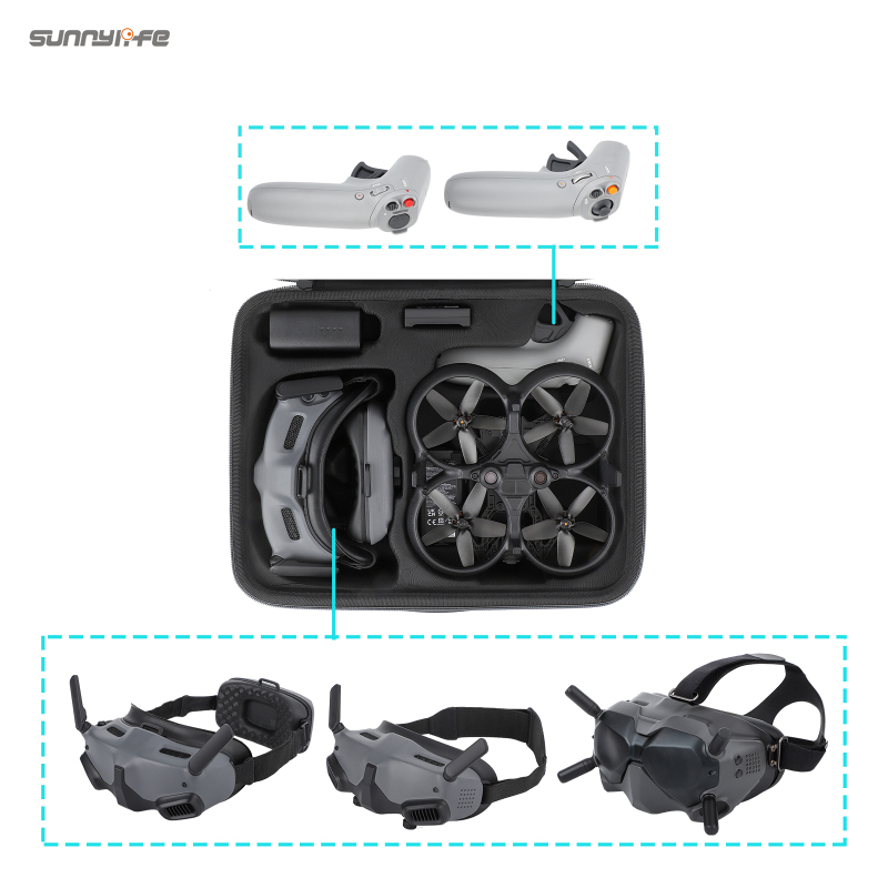 Sunnylife Portable Carrying Case Handbag Goggles 2 Motion Controller Protective Mini Bag for DJI Avata