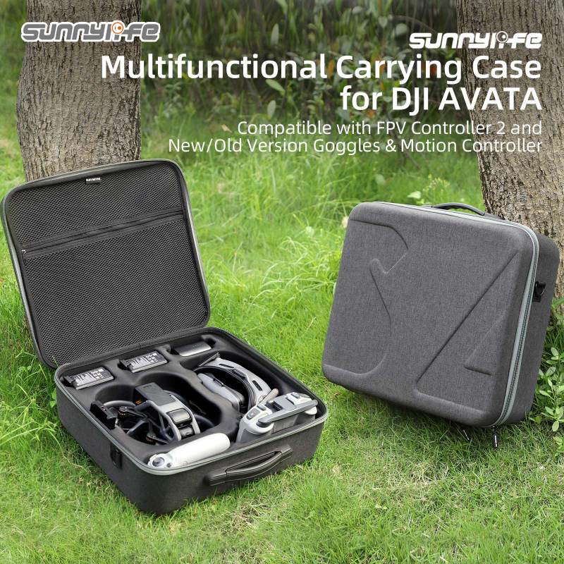 Sunnylife Carrying Case Handbag Hard Case New Goggles Integra Large Capacity Bag for  for DJI Avata Explorer/ Pro-View Combo