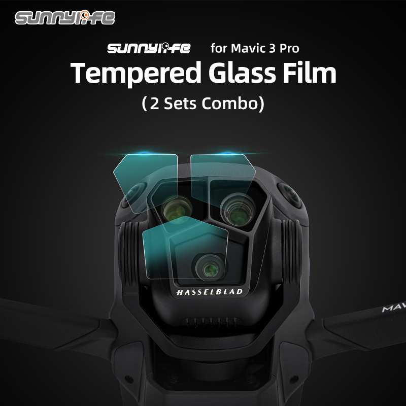 Sunnylife Tempered Glass Lens Film Protector Protective Film Combo Accessories for Mavic 3 PRO