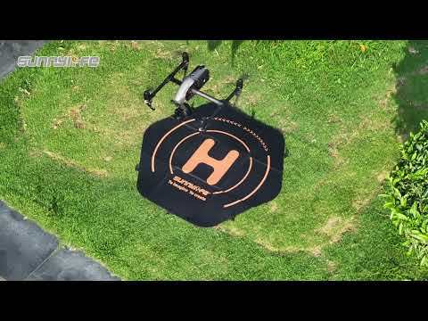 Sunnylife 110cm(43’’) Large Drone Landing Pad Fast-Fold Double-Sided PU Leather Waterproof for Inspire 3/ Mavic 3 Pro/ Matrice 30