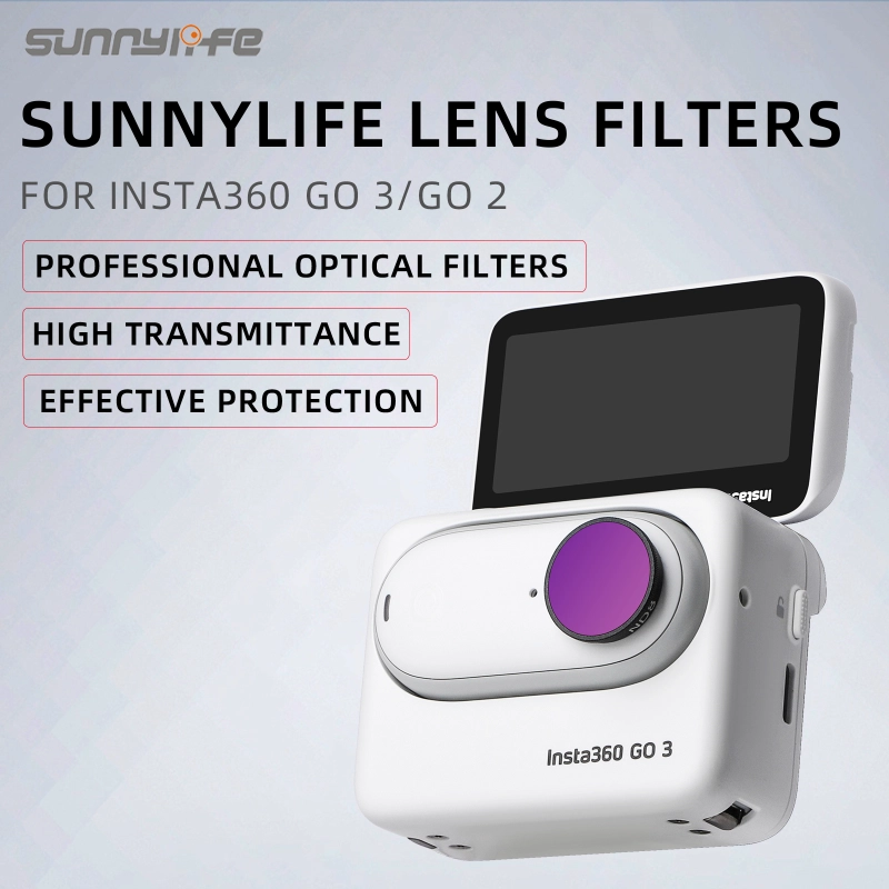 Sunnylife Lens Filter MCUV CPL Filters ND4 ND8 ND16 ND32 for Insta360 GO 3/2