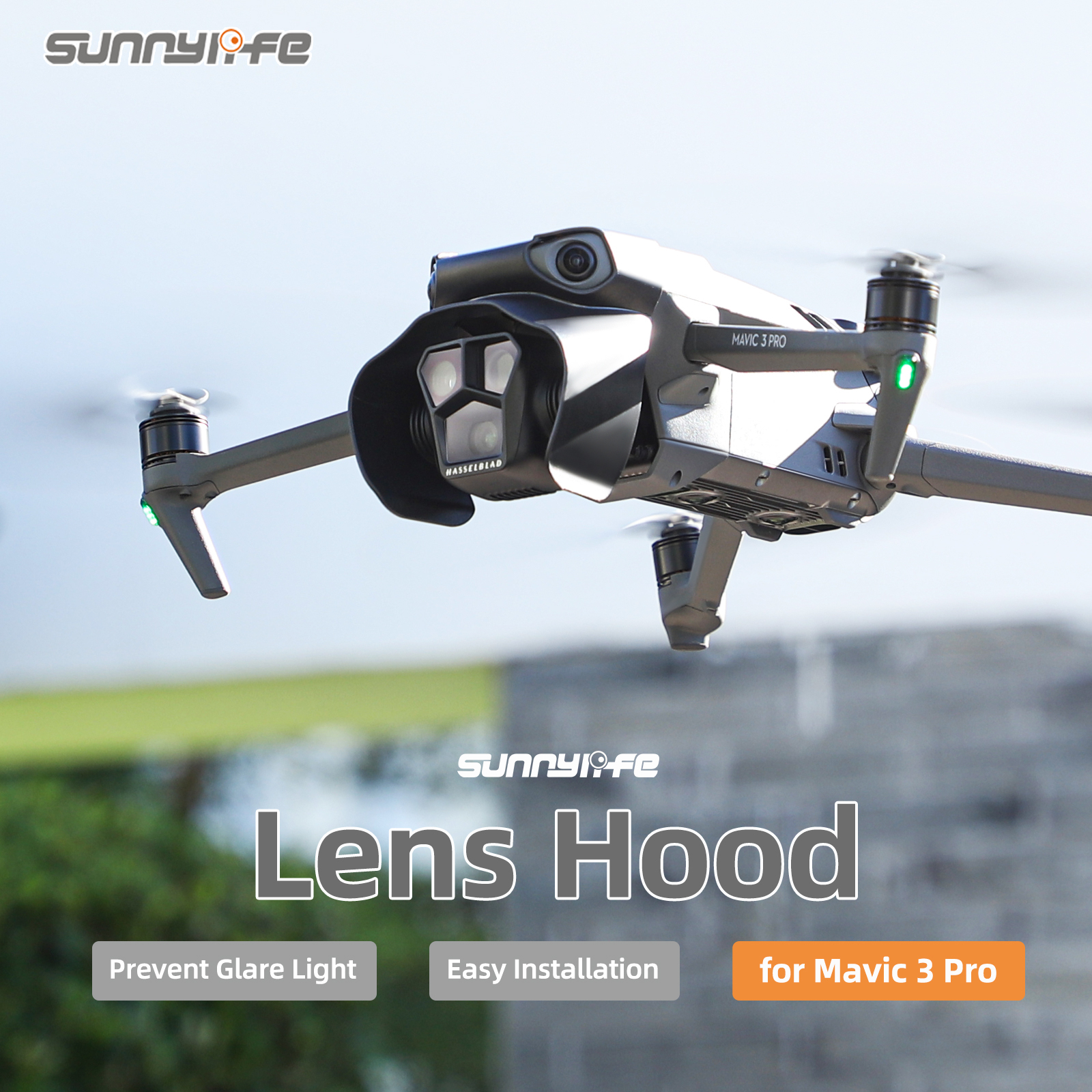 Sunnylife ZG584 Lens Hood Gimbal Protective Cap Anti-glare Lens Cover Drone Accessories for Mavic 3 Pro