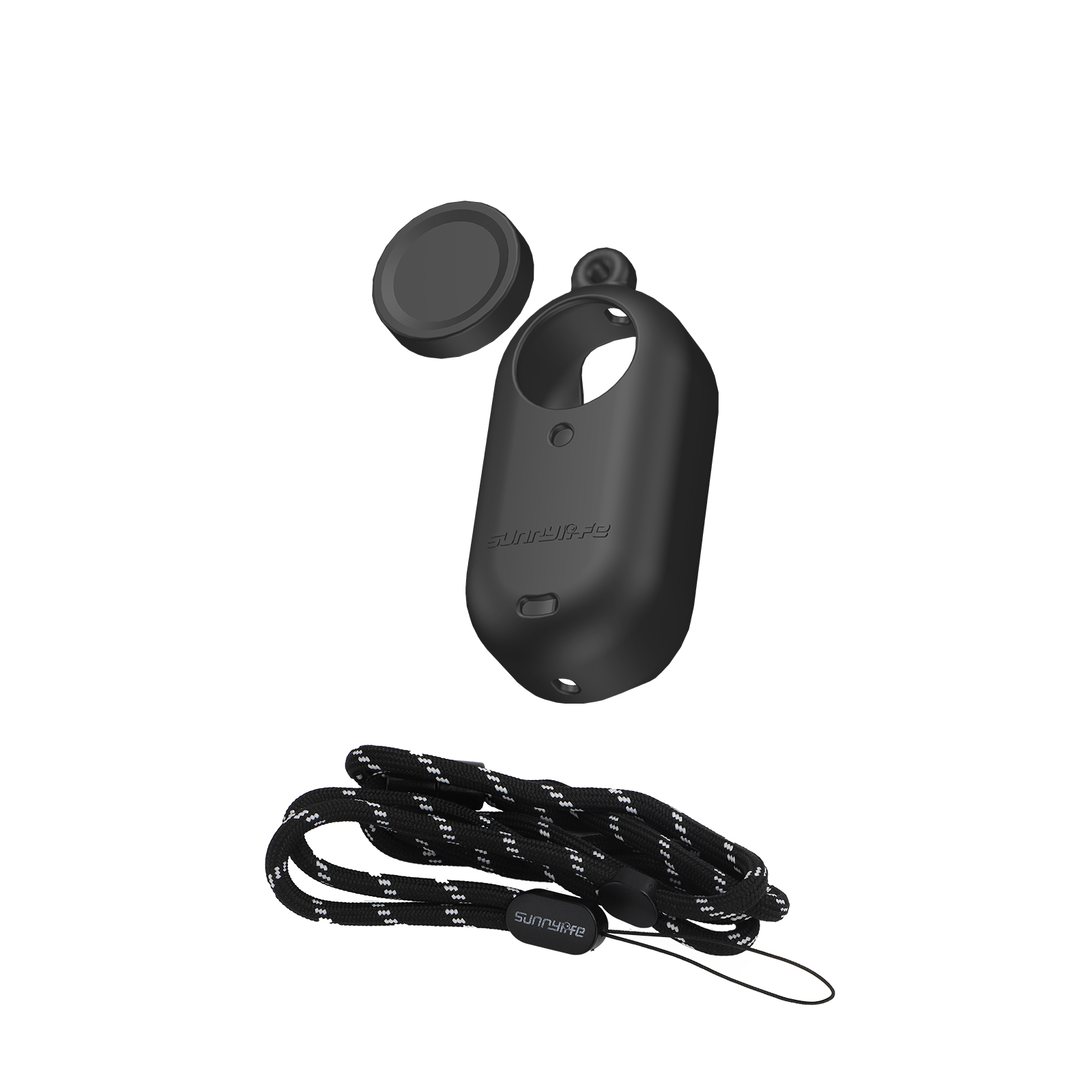 Sunnylife Silicone Protective Case Camera Lens Cover Protector Neck Strap Accessories for Insta360 GO 3