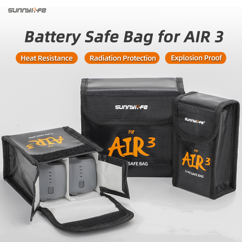 Sunnylife Battery Safe Bag Protective Li-Po Safe Bag Explosion-proof Accessories for AIR 3