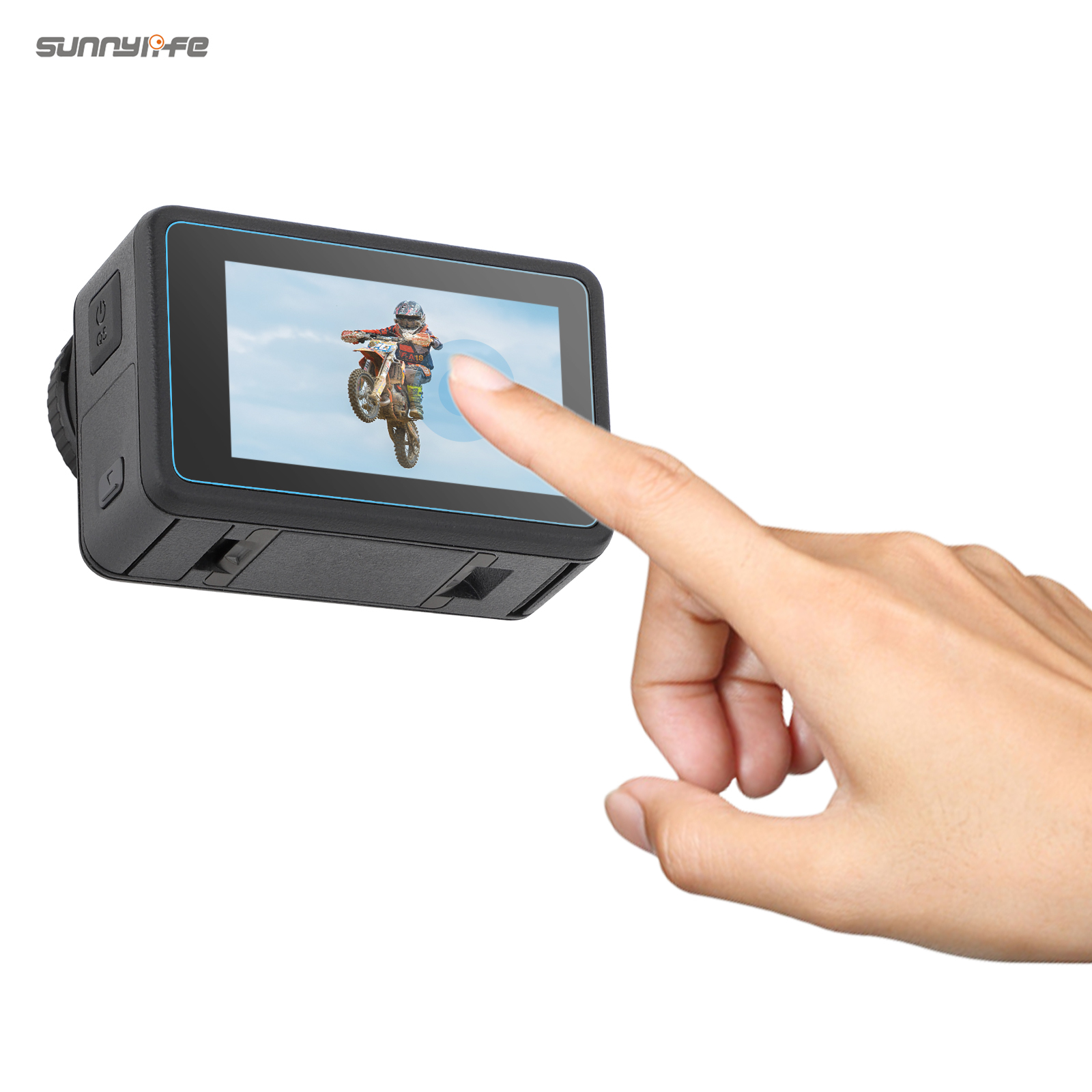 Sunnylife Lens Screen Protector Tempered Glass Film Protective Film Accessories for Osmo Action 4 Sport Camera