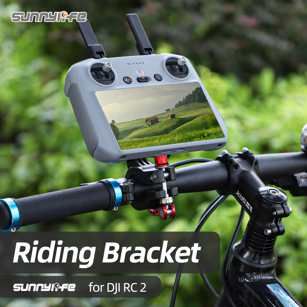 Sunnylife Remote Controller Holder on Bicycle Action Camera Bracket Mount Following Shot Accessories for AIR 3 for DJI RC 2