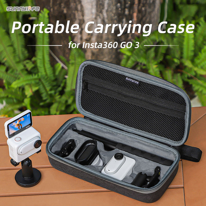 Sunnylife Mini Carrying Case Combo Bag Handbag Hard Travel Case Organizer Protective Bags Accessories for Insta360 GO 3