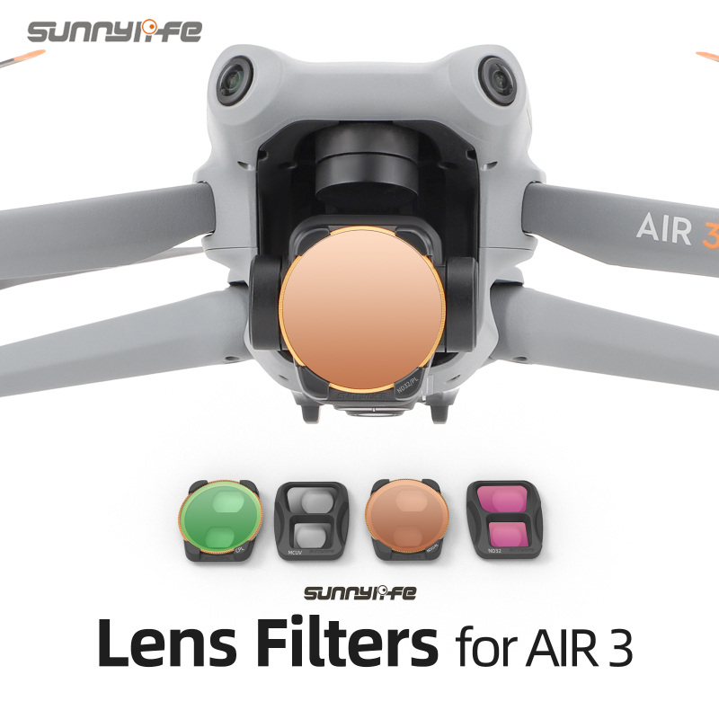 Sunnylife Light Weight Lens Filter Adjustable CPL ND/PL Filter ND4 ND16 ND8/PL ND64/PL MCUV Filter Accessories for AIR 3