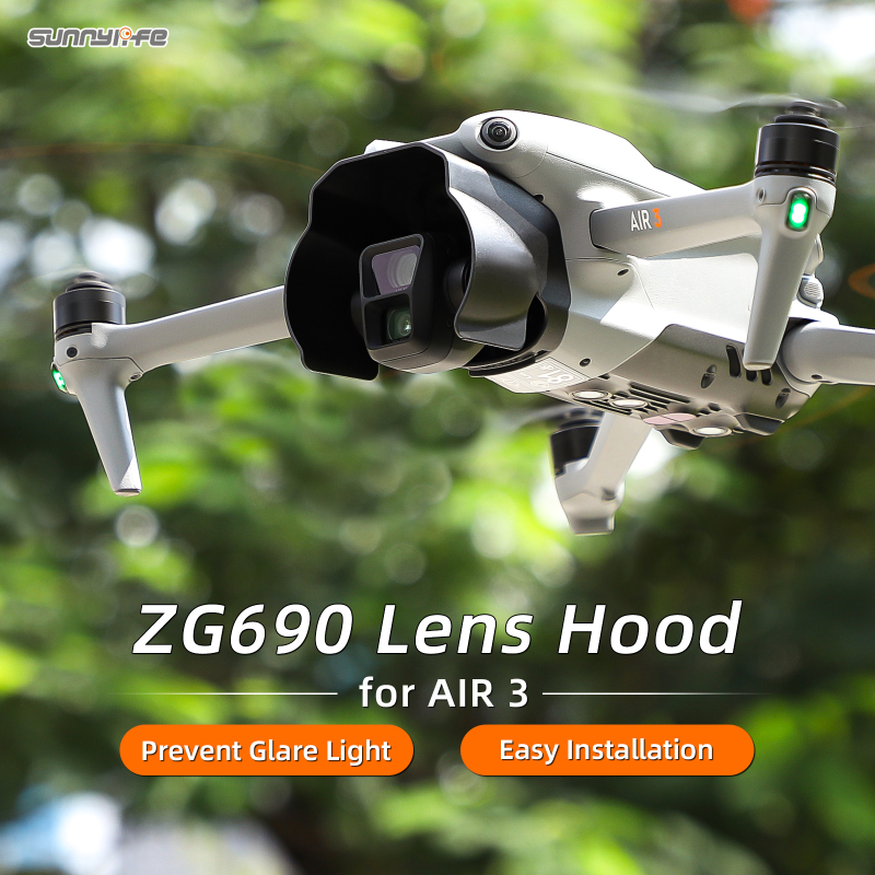 Sunnylife ZG690 Lens Hood Gimbal Protective Cap Anti-glare Lens Cover Drone Accessories for AIR 3