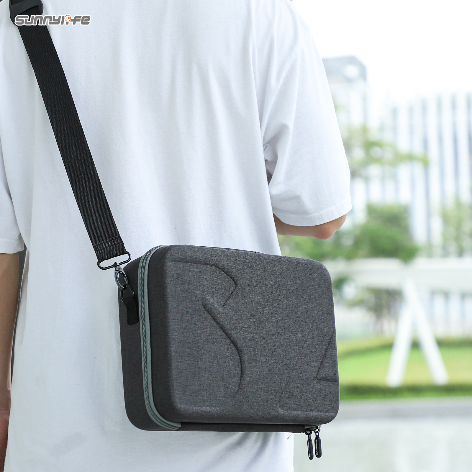 Sunnylife Carrying Case Combo Bag Hard Travel Case Large Capacity Messenger Bag Drone Controller Bags for Mini 4 Pro