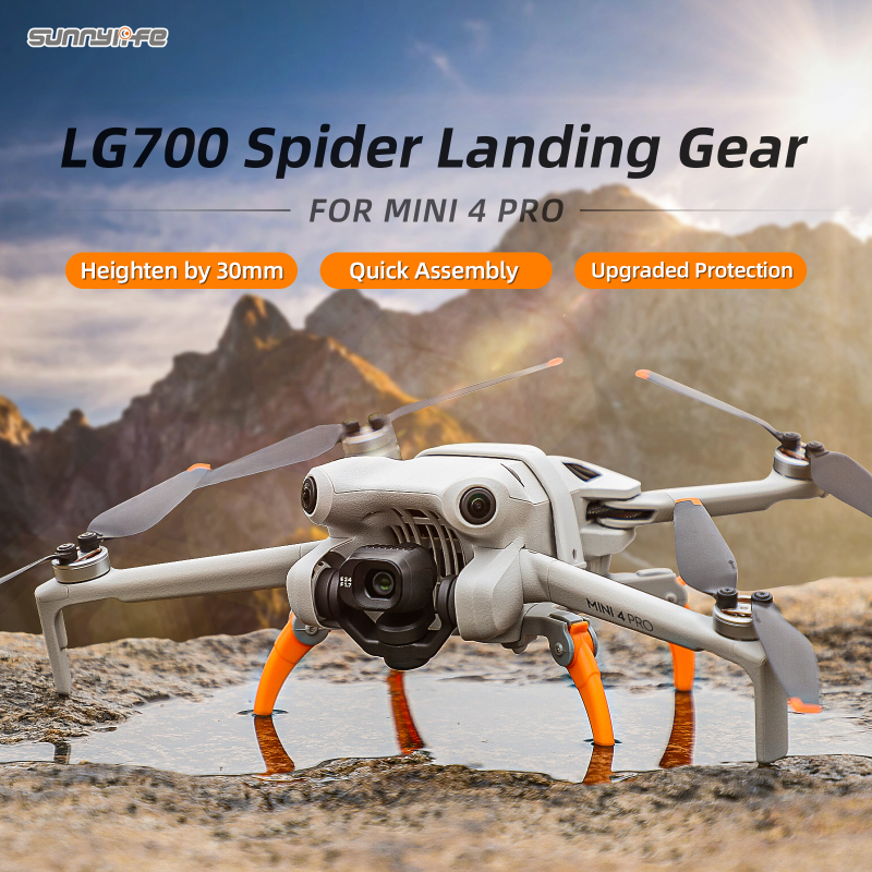Sunnylife LG700 Landing Gear Heightened Spider Gears Extensions Support Leg Protector Accessories for Mini 4 Pro