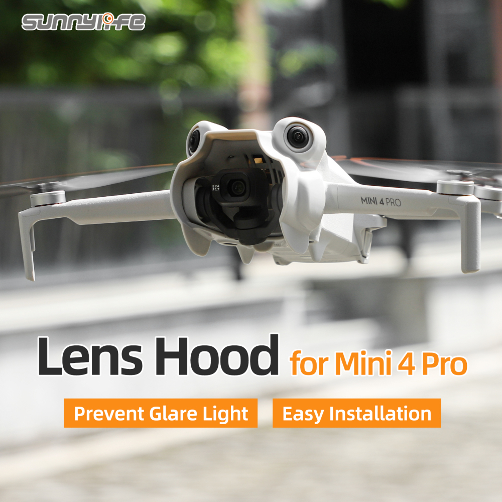 Sunnylife Lens Hood Anti-glare Lens Cover Sunhood Gimbal Protective Cap Drone Accessories for Mini 4 Pro