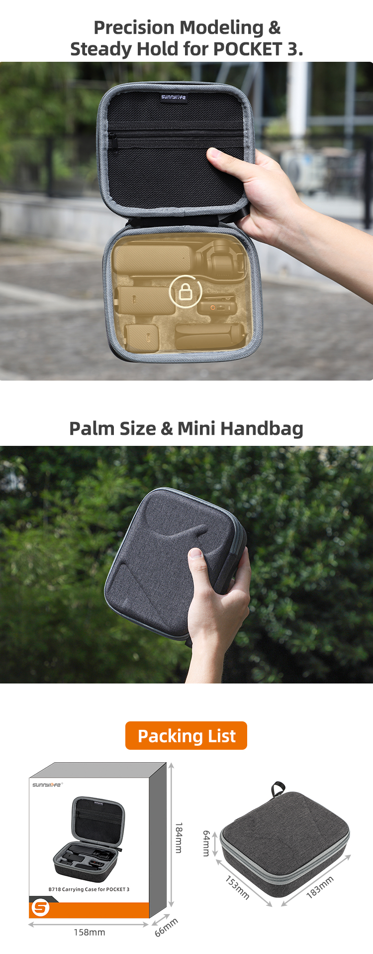 Sunnylife Mini Carrying Case Handbag Hard Travel Case