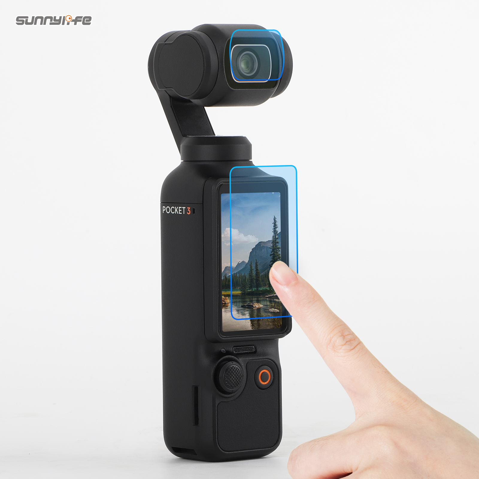Sunnylife Lens Screen Protector Tempered Glass Protective Film Action Camera Accessories for Osmo Pocket 3