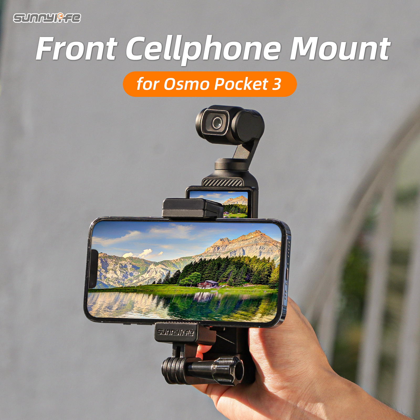 Pour DJI OSMO Pocket 3 Sunnylife support de téléphone avant