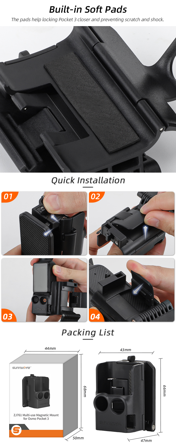Sunnylife Multifunctional Mount Tabletop Base Bracket Angles