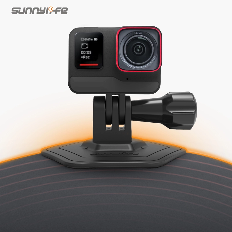 Sunnylife Flexible Adhesive Helmet Mount Soft Flat Curved Base Action Camera Holder for Osmo Pocket 3/ Insta360 X3/ GO 3