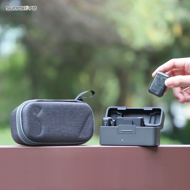 Sunnylife Mini Carrying Case Wireless Microphone Storage Bag Hard Case Outdoor Traveling Vlog Accessories for DJI Mic 2/1