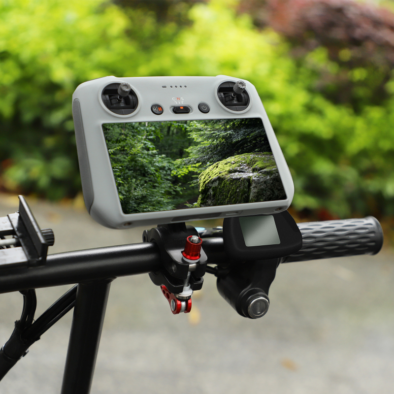 Sunnylife Remote Controller Holder on Bicycle Action Camera Bracket Mount Following Shot Accessories for Mini 3 Pro DJI RC