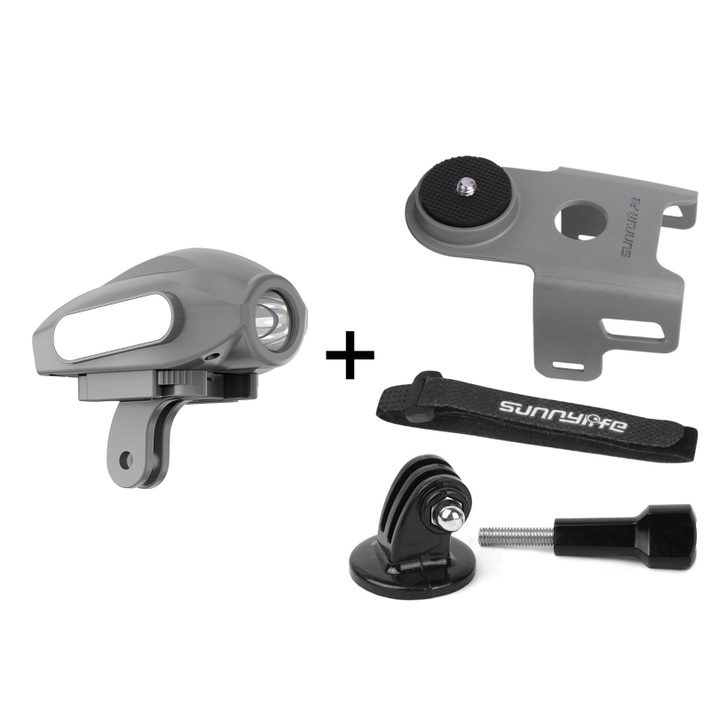 Sunnylife Sports Camera Fill Light Holder Bracket for Mavic Air 2 Drone for ACTION2/POCKET 2/GoPro10/ONEX2 Camera Holders