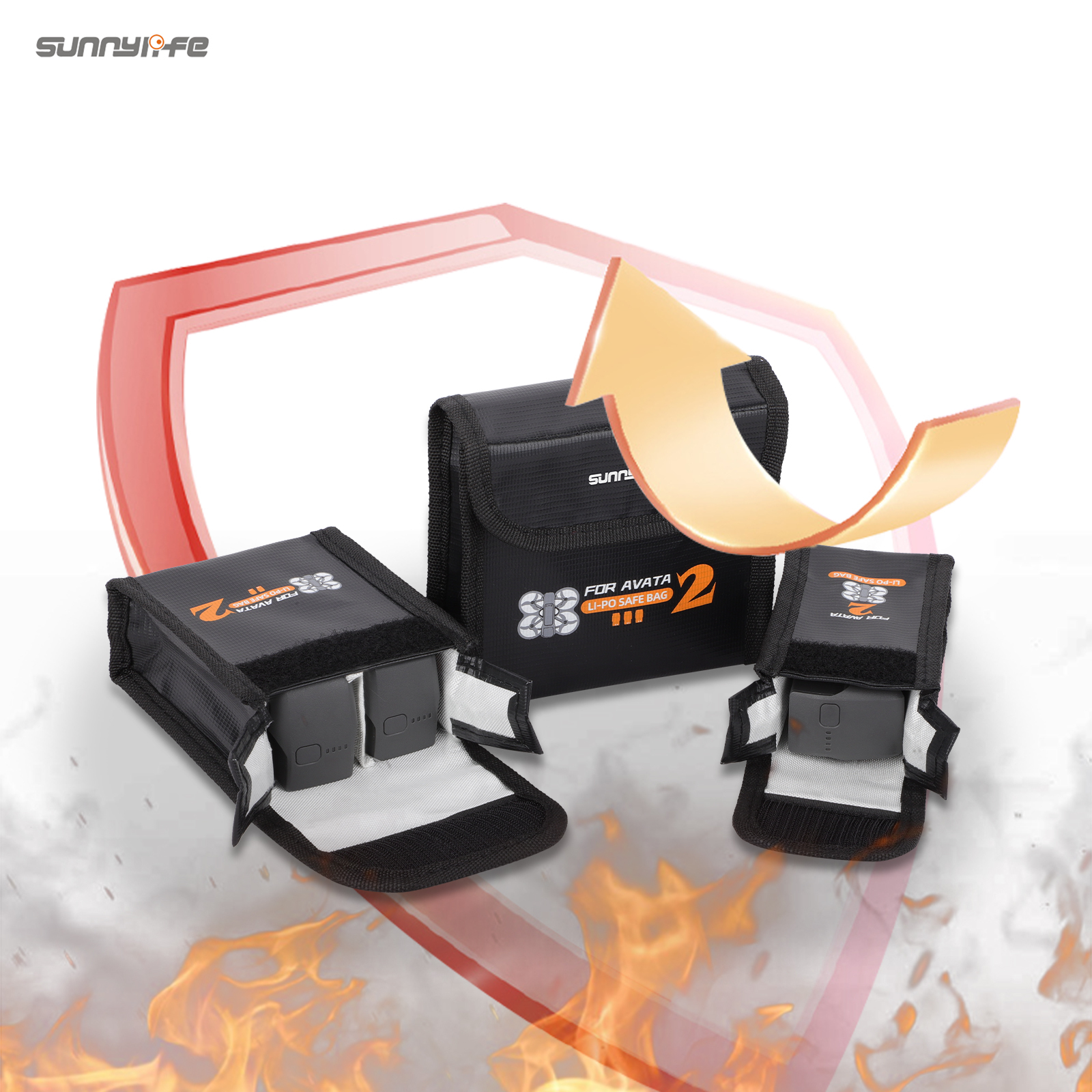 Sunnylife Battery Safe Bag Li-Po Safe Bag Protective Explosion-proof Accessories for Avata 2