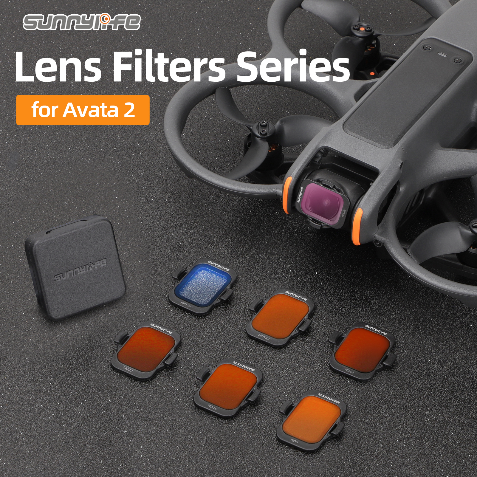 Sunnylife Lens Filter MCUV Filters ND8 ND32 ND128 Optical Filters Accessories for Avata 2