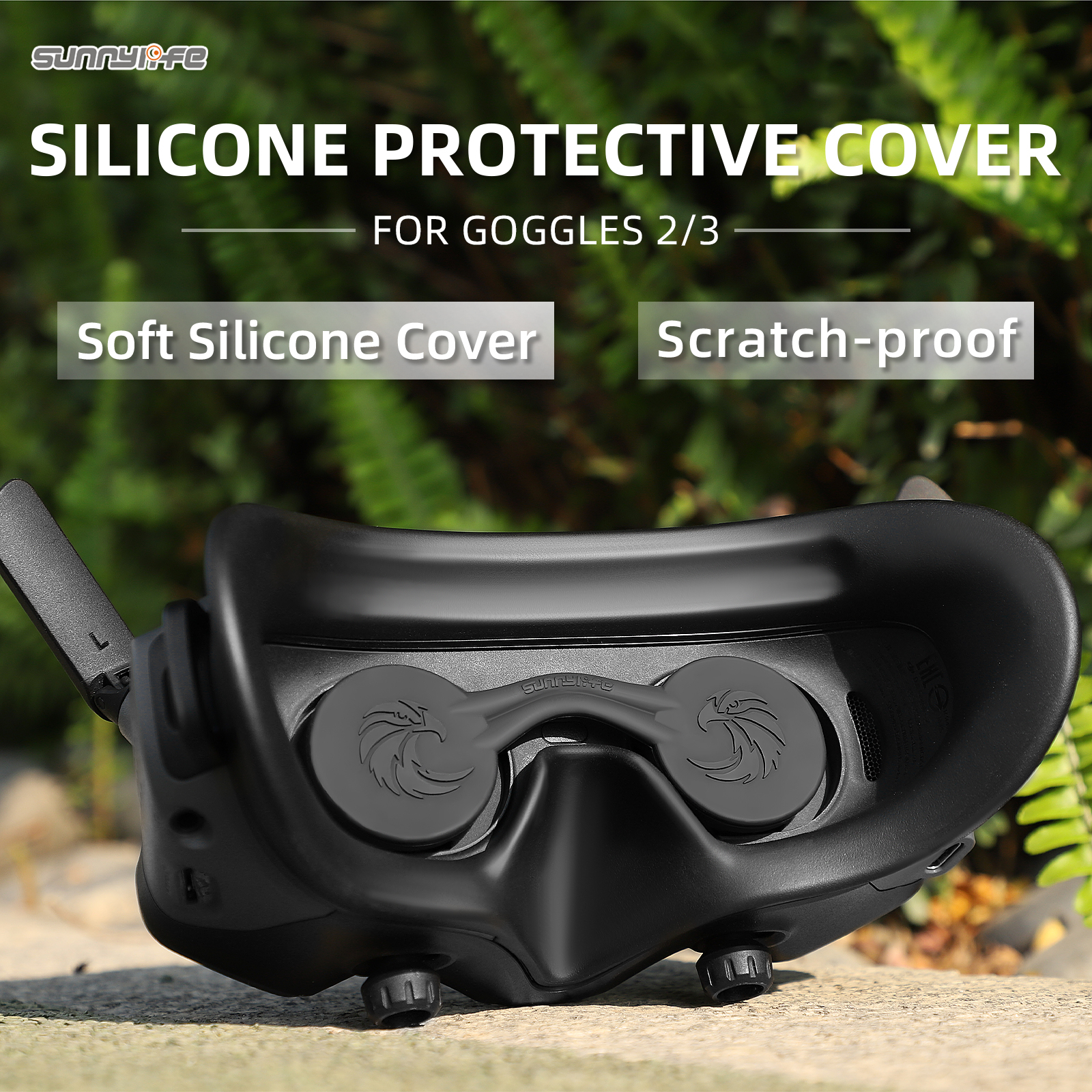 Sunnylife Lens Cover Dust-proof VR Lens Silicone Case Soft Protector Anti-Scratch Accessories for DJI Avata 2/1 Goggles 2/3