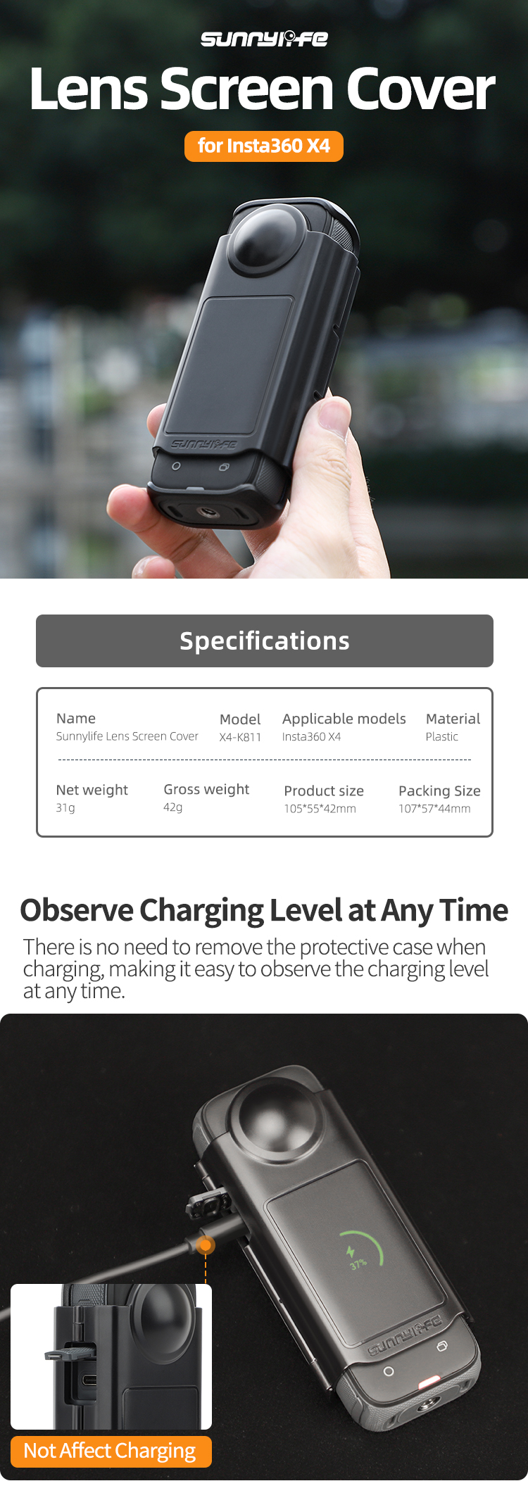 FiTSTILL 9PCS Lens&LCD Screen Protector For Insta 360 Ace - View #8