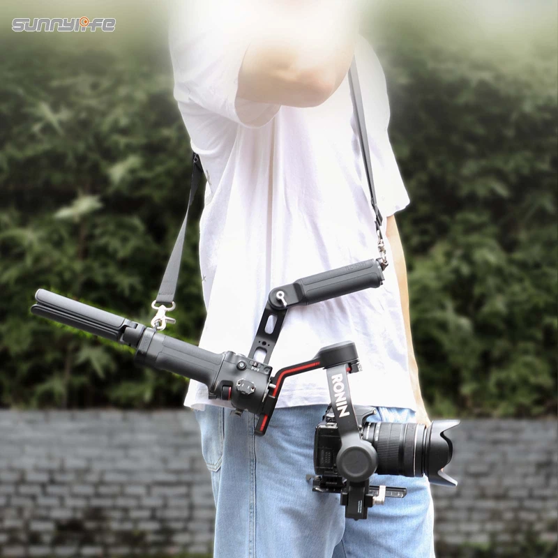 Sunnylife Adjustable Sling Handgrip Gimbal Sling Handle Weight-Reducing Shoulder Strap Stabilizer Belt Neck Lanyard for RS 3/RS 4/RS 4 PRO