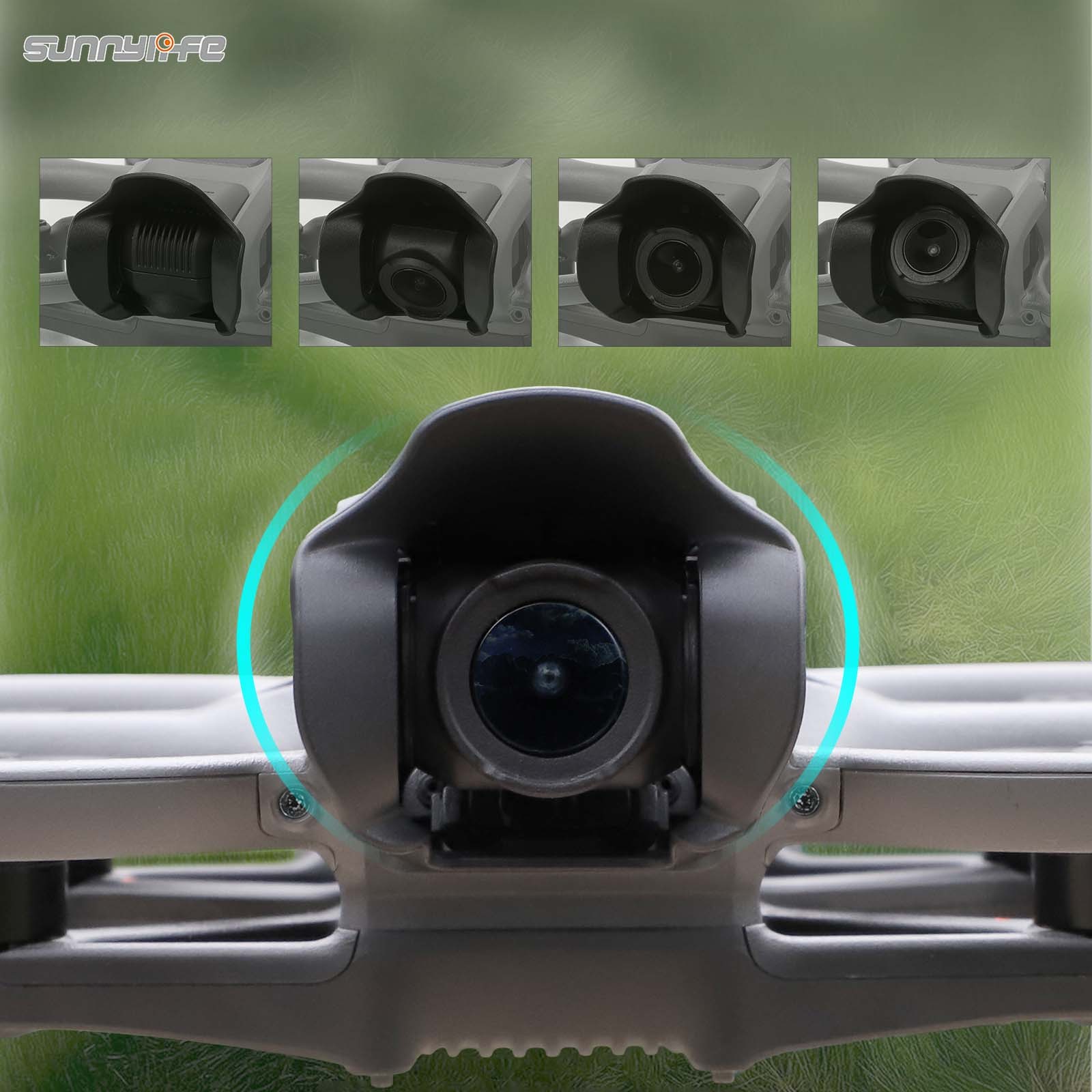 Sunnylife Lens Hood Anti-glare Lens Cover Sunhood Gimbal Protective Cap Drone Accessories for AVATA 2
