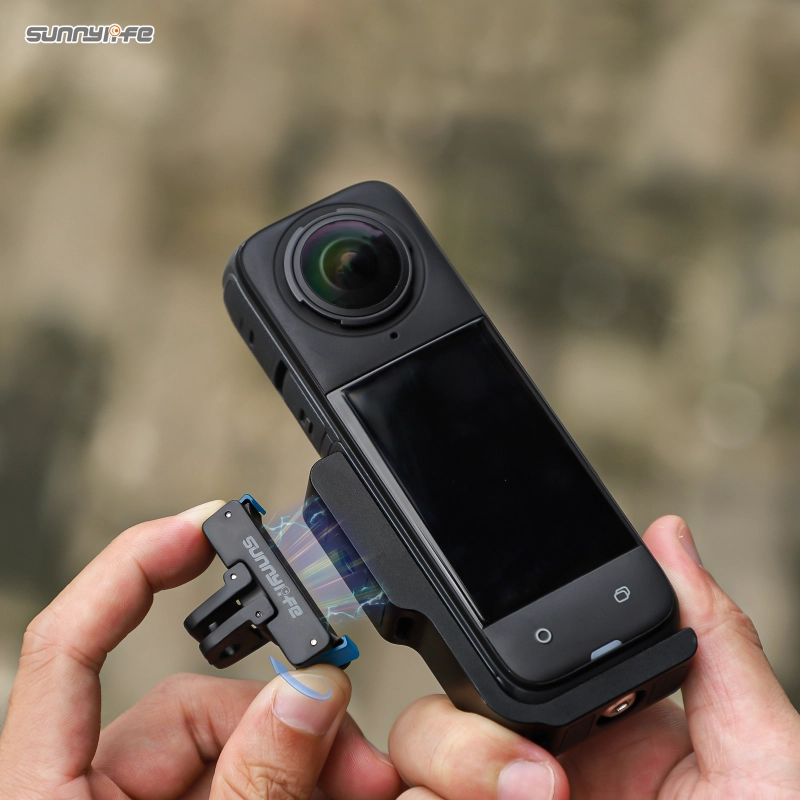 Sunnylife L-Type Vertical-Horizontal Mount with Magnetic Adapter Quick Release Mount Adapter Stand for Insta360 X4